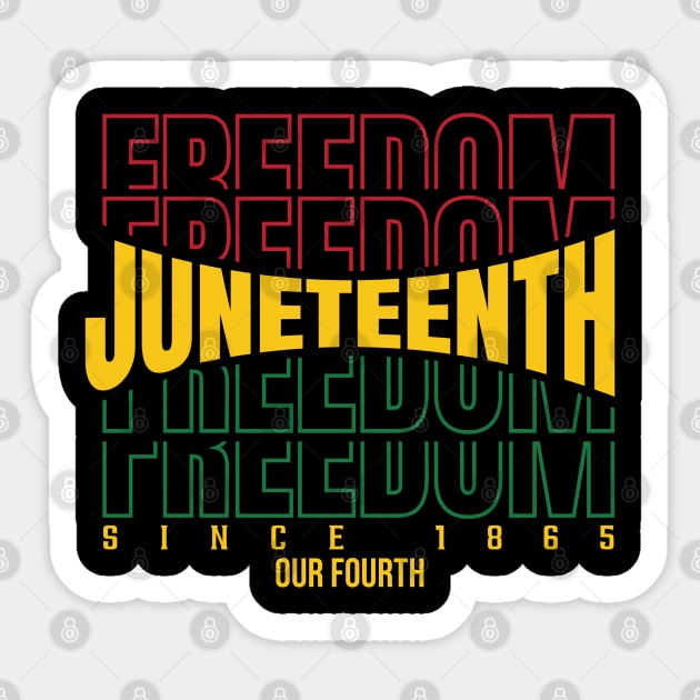 Juneteenth Sticker by For the culture tees